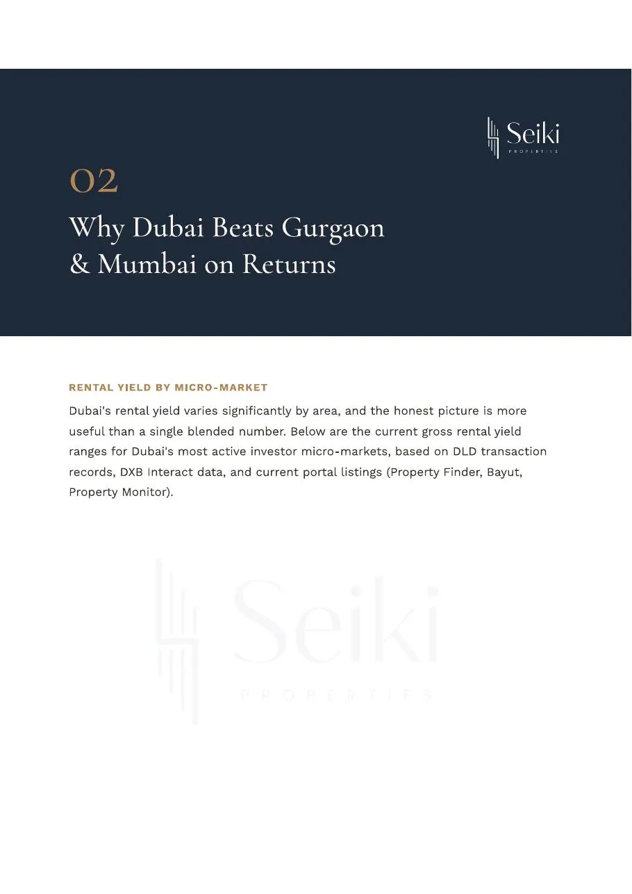 Another sample page from the Dubai Real Estate Investor Kit